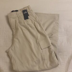 Hollister Cream Ultra High-Rise Pants